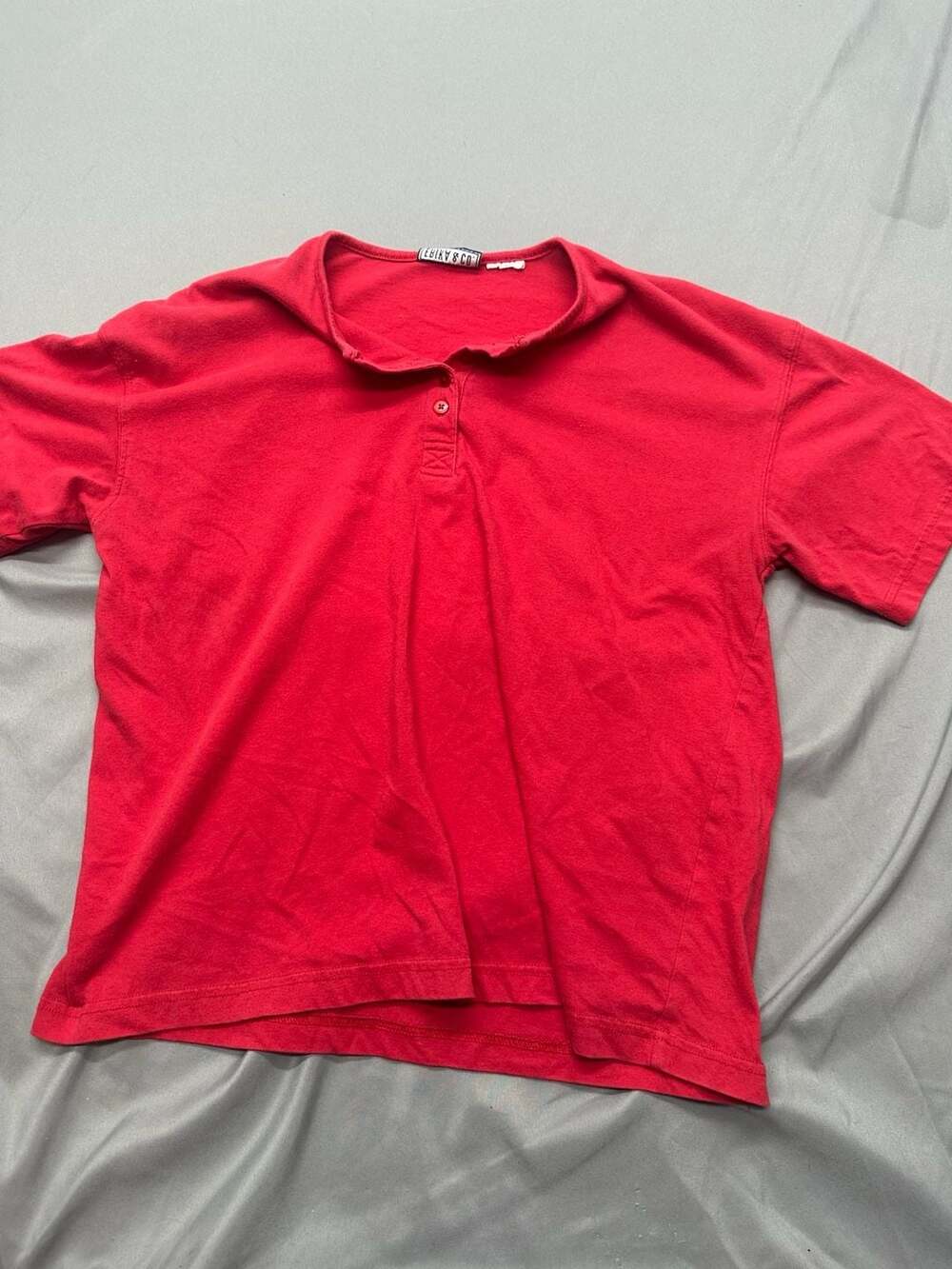Erika & Co Vintage Red Short Sleeve Polo Shirt